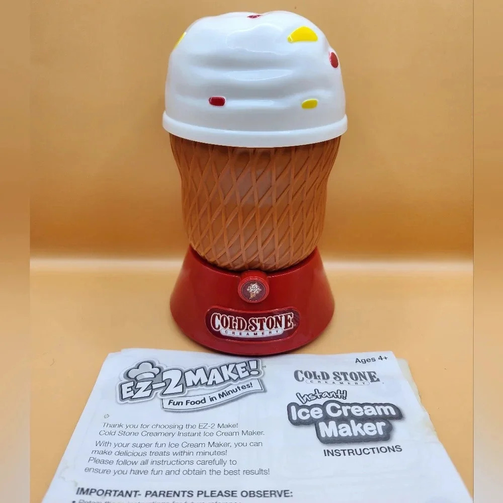Cold Stone Creamery Ice Cream Maker EZ 2 Make Kids Instant Under 5 Minutes